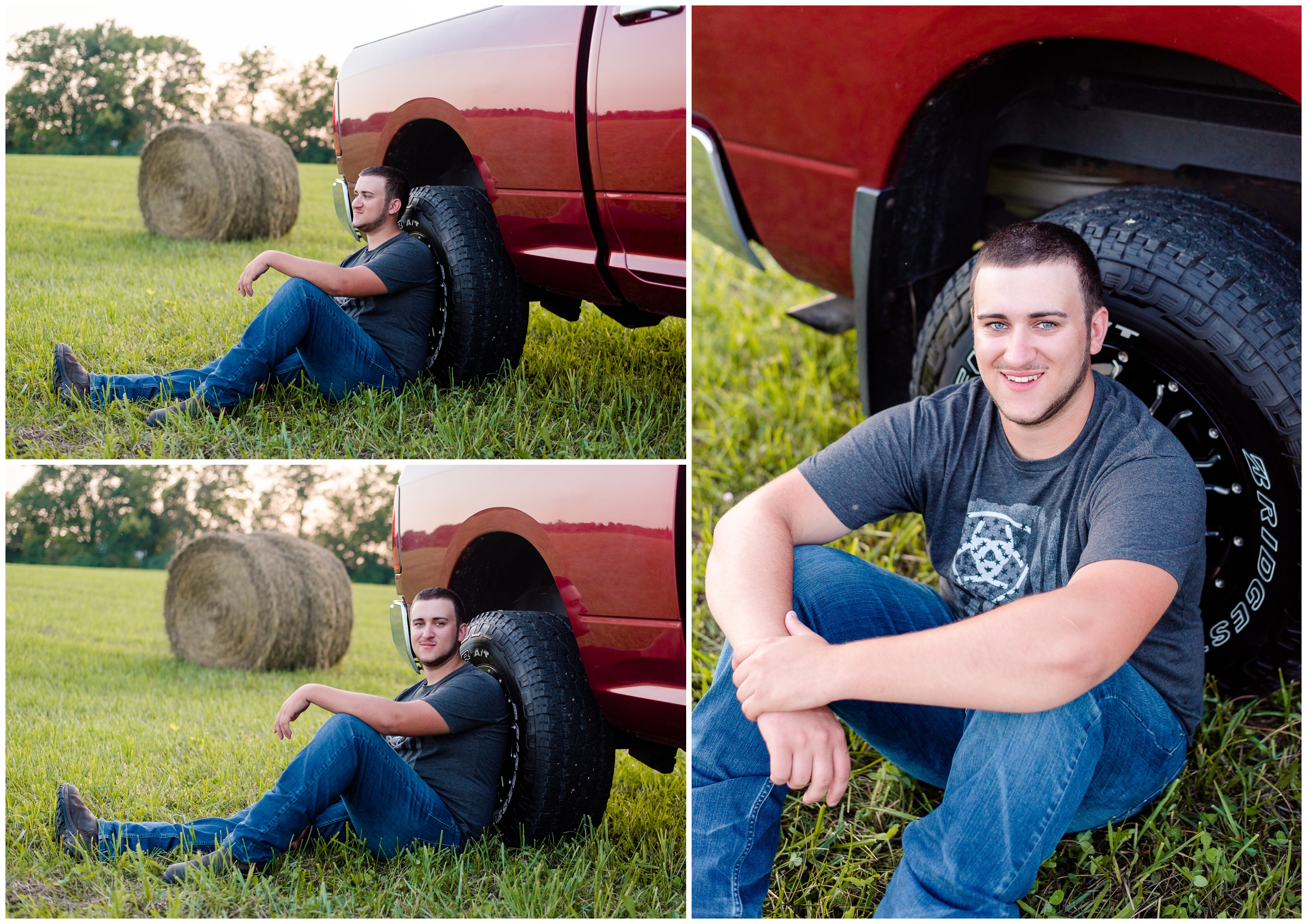 senior boy photos with truck