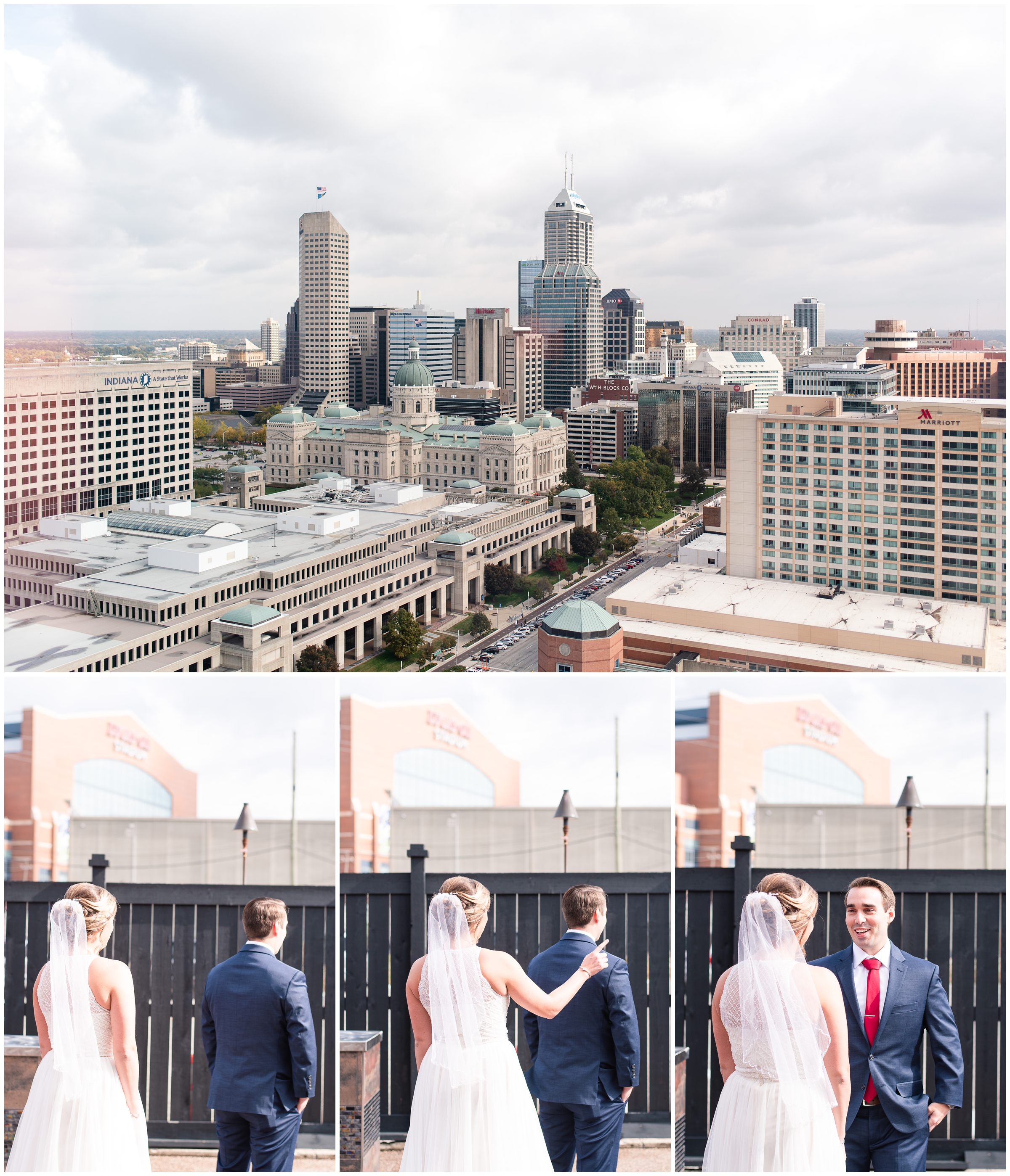 Indianapolis Wedding first Look