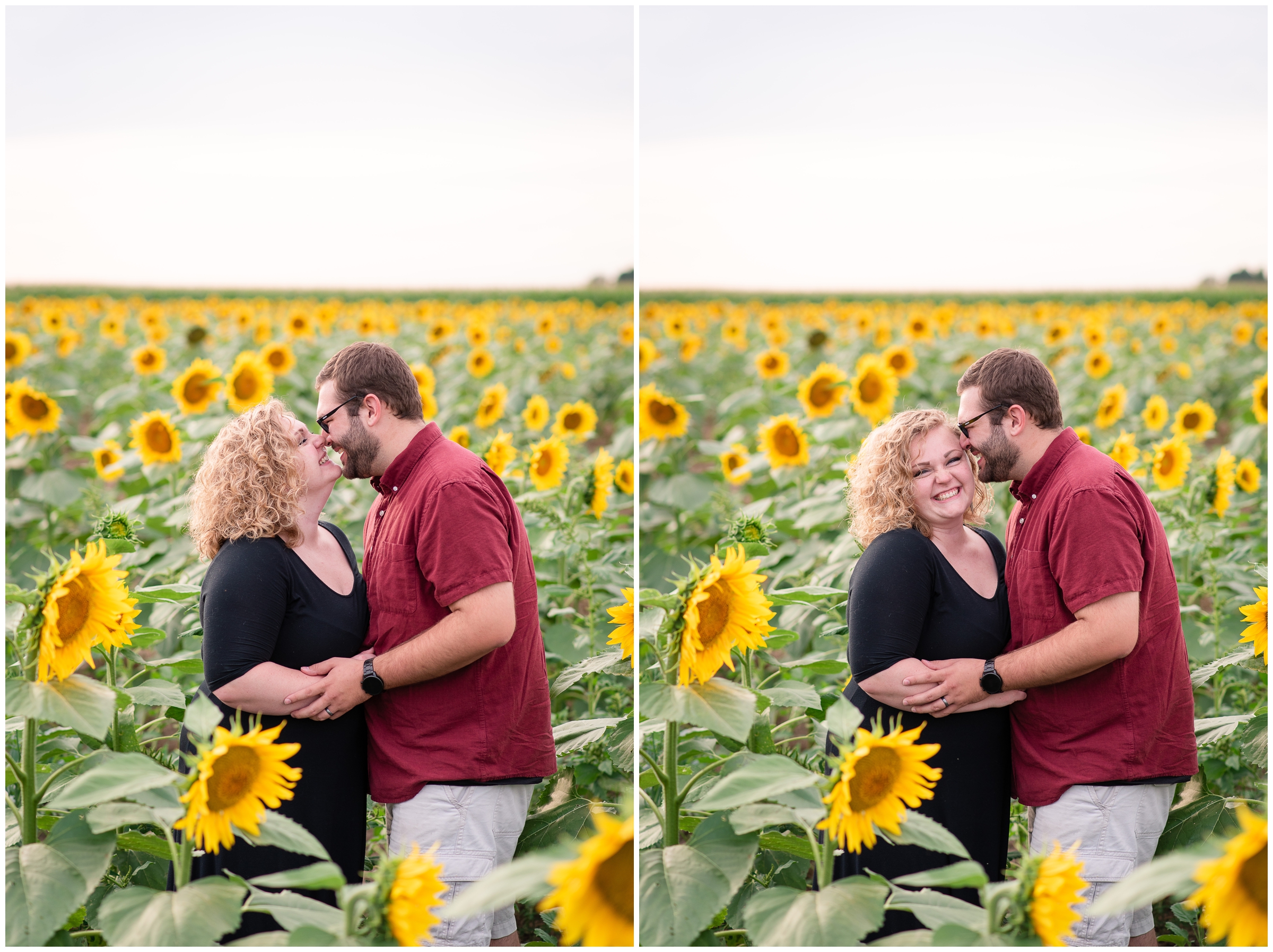 Indiana Sunflower Engagement Session