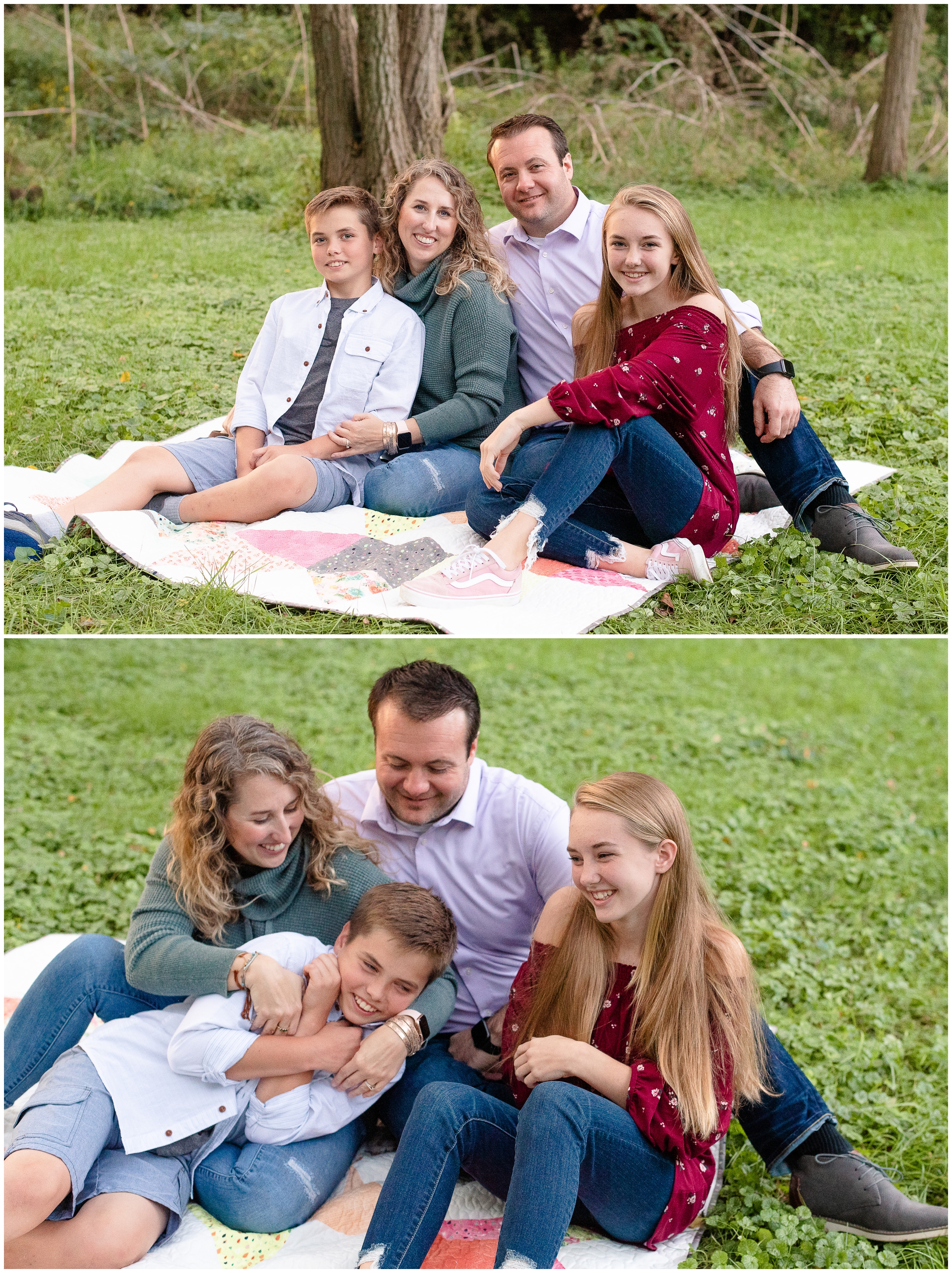 Family of 4 Fall family photos