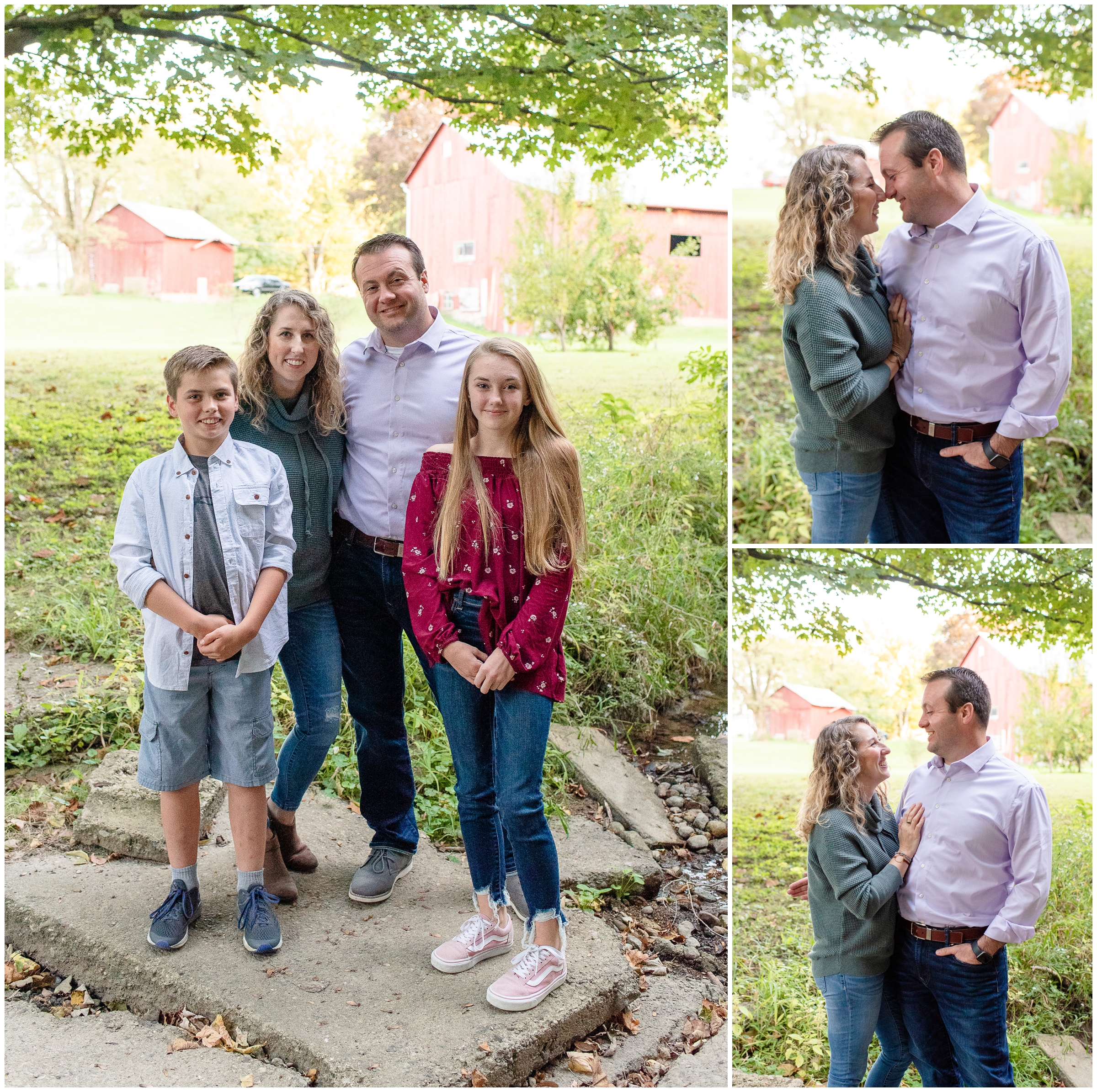 Fall Family Photos by red barn