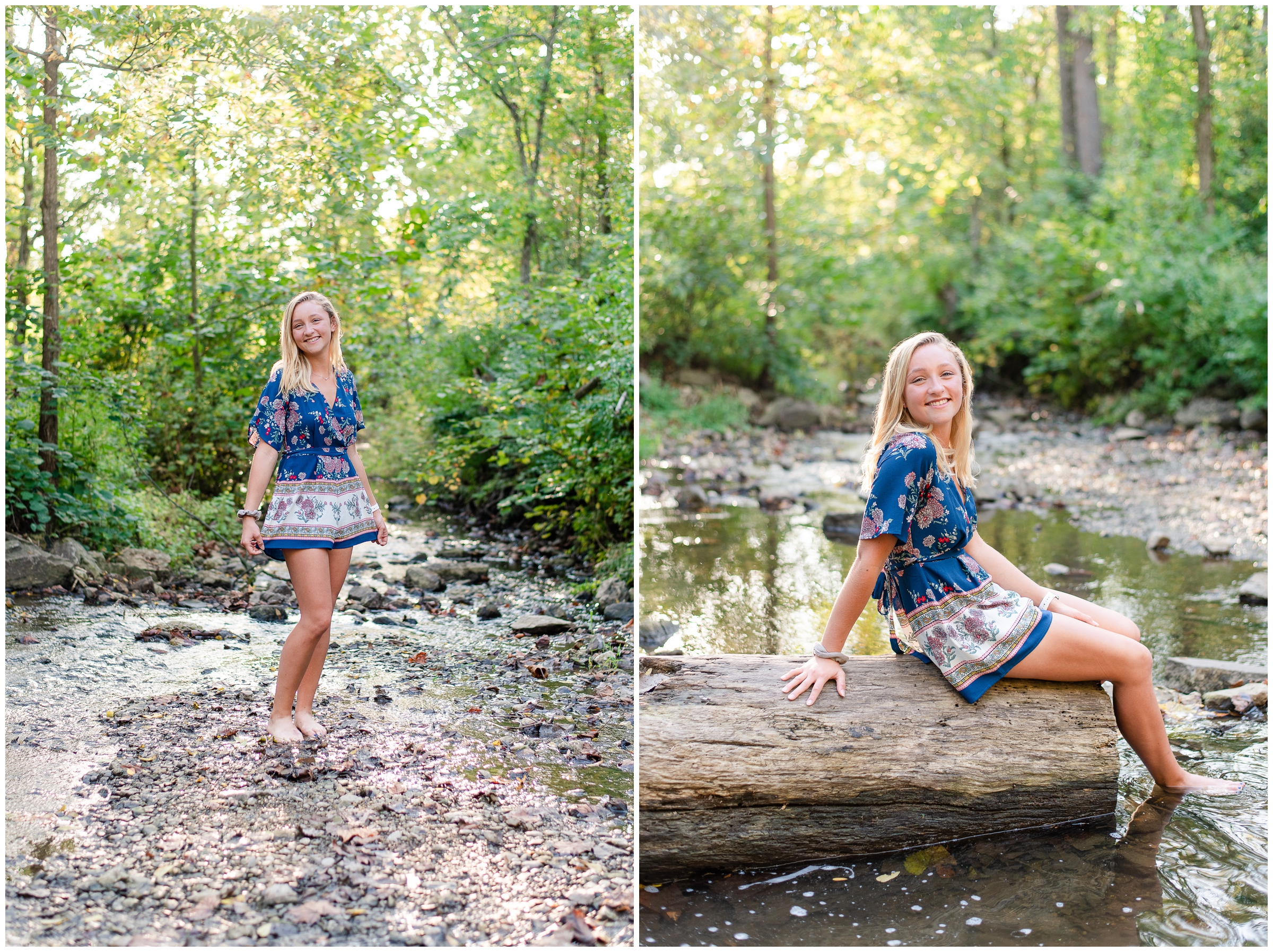 Senior Photography in water, Logansport, IN