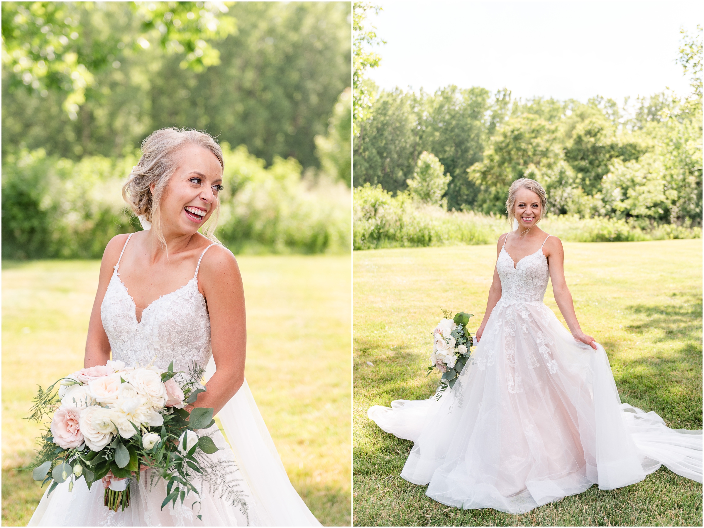 Bridal Portraits at Mustard Seed Gardens Noblesville, IN