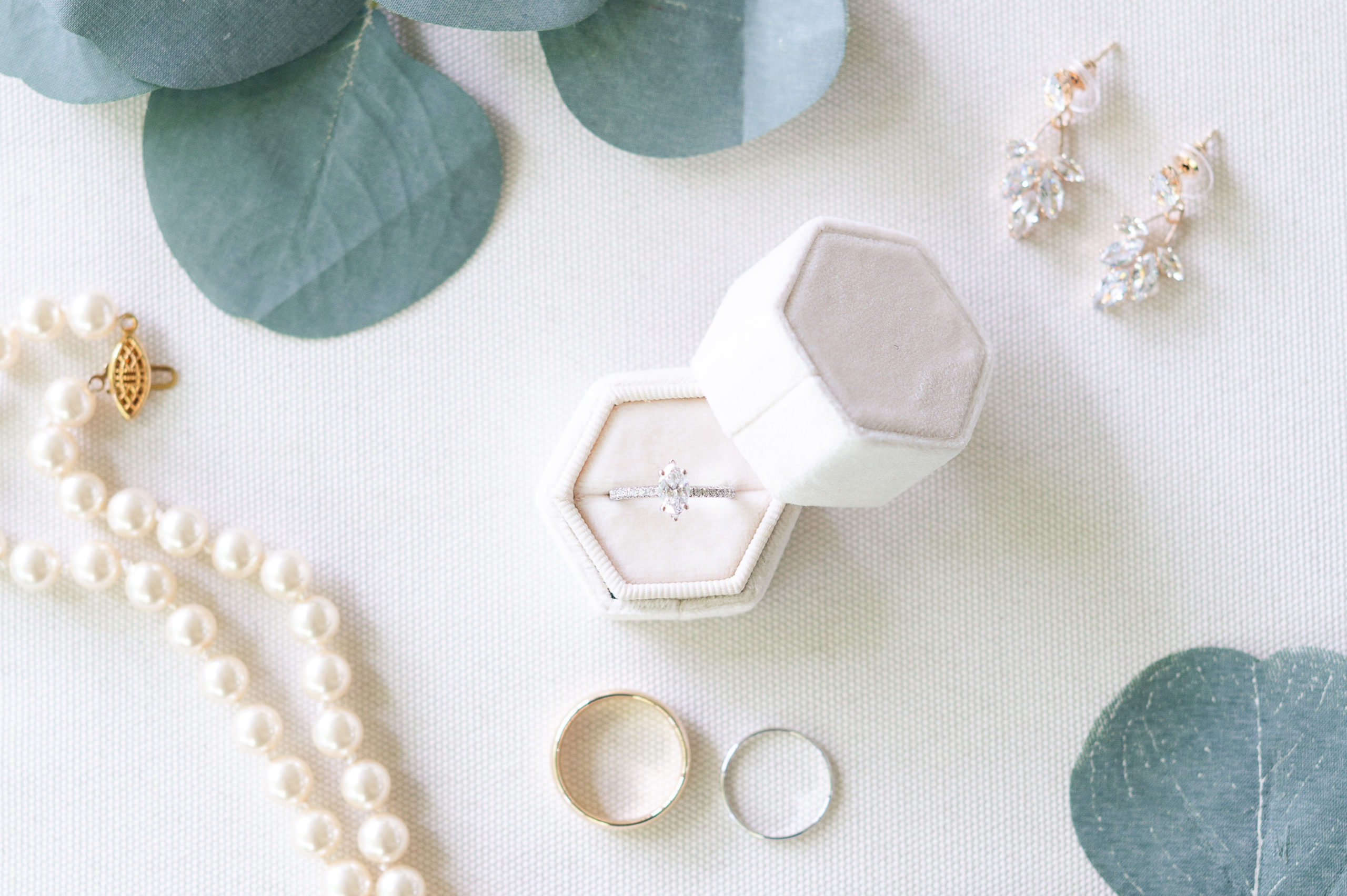 Wedding flat lay with details