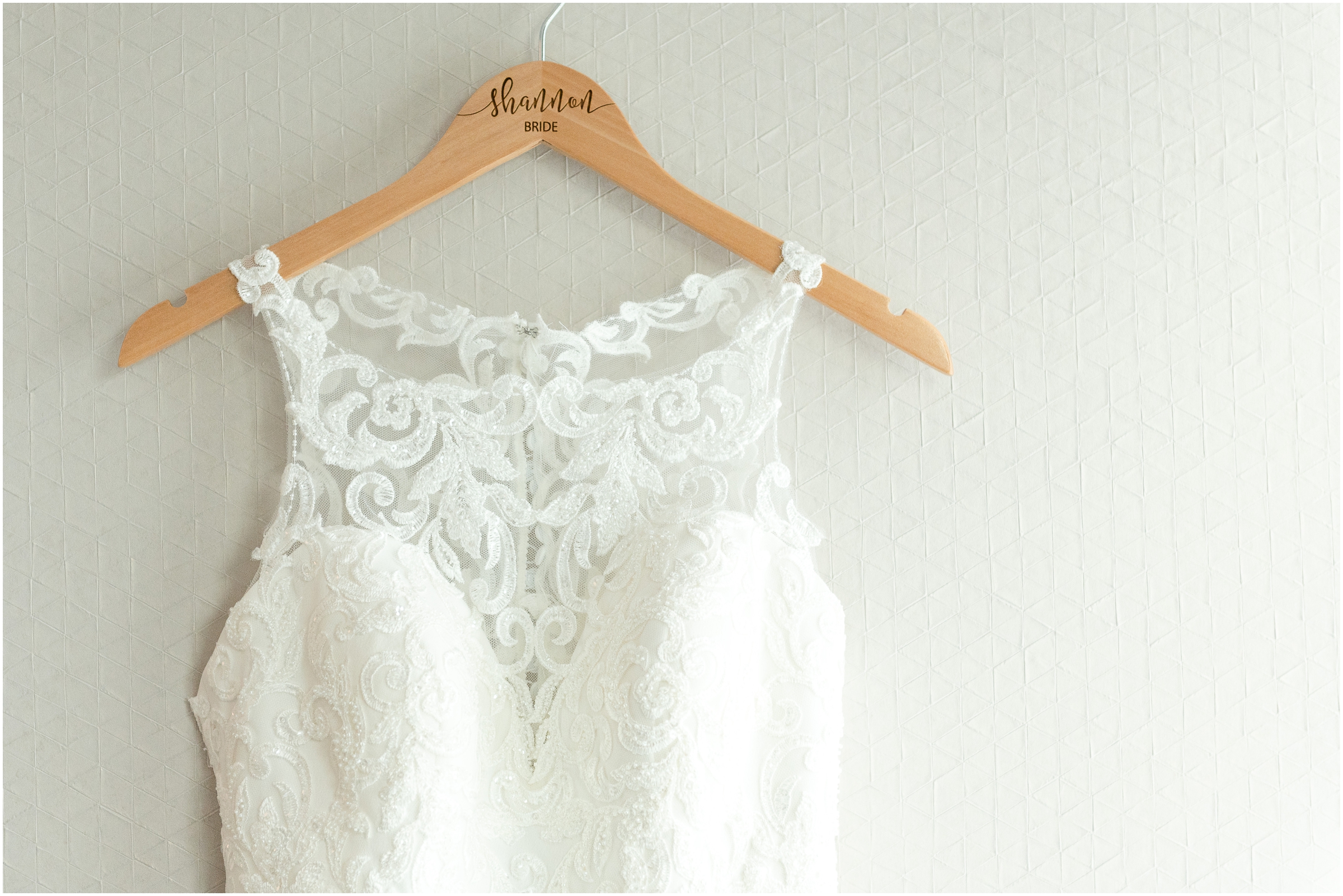 Personalized Dress hanger, Lafayette, In wedding details