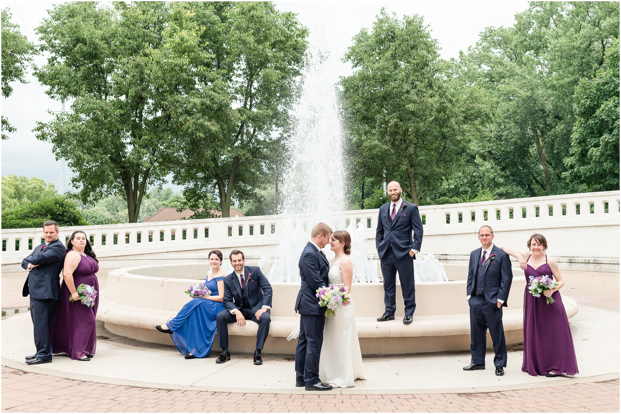 Lafayette, IN Fountain Wedding Photos