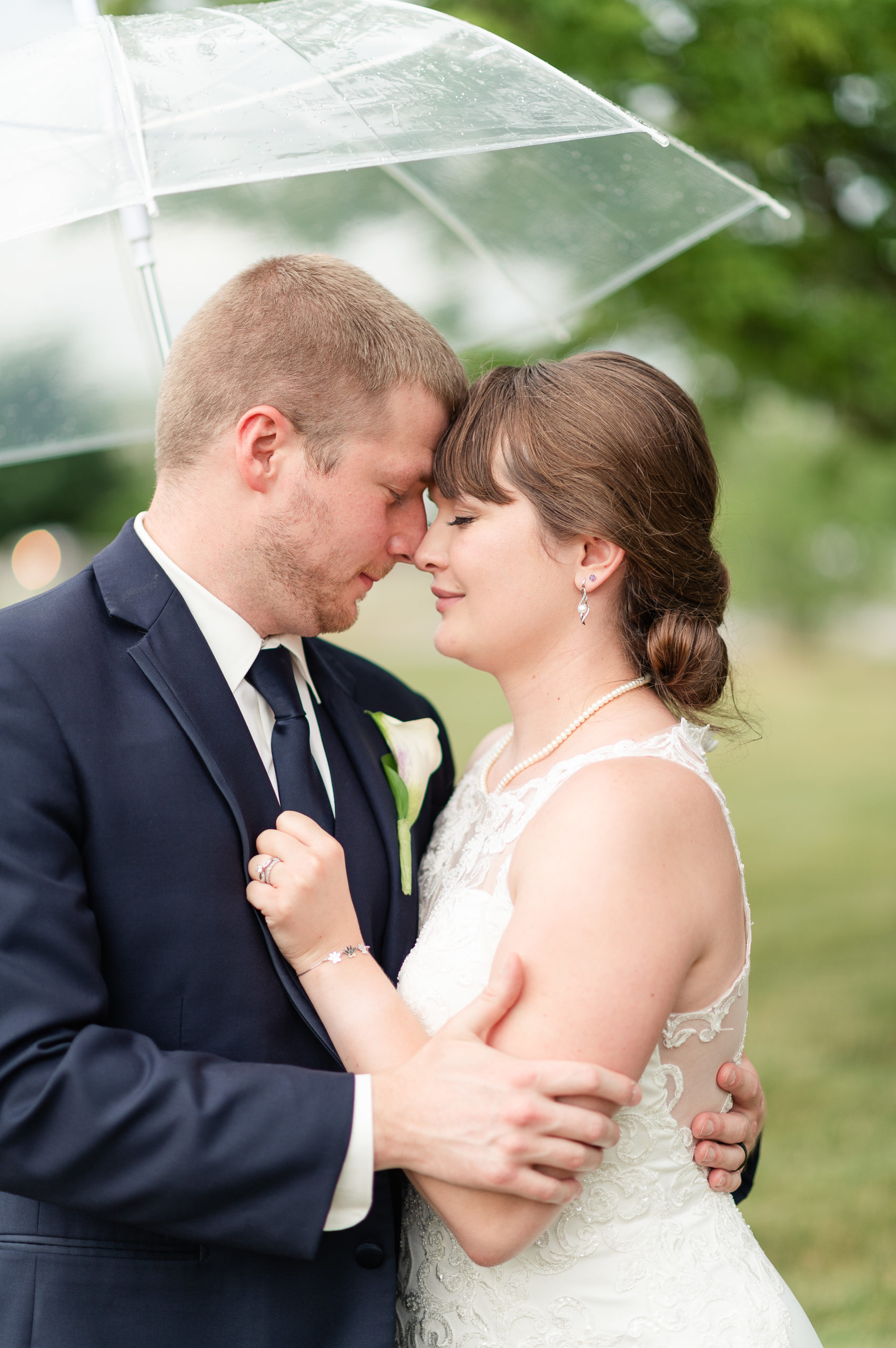Rainy wedding in Lafayette, IN 