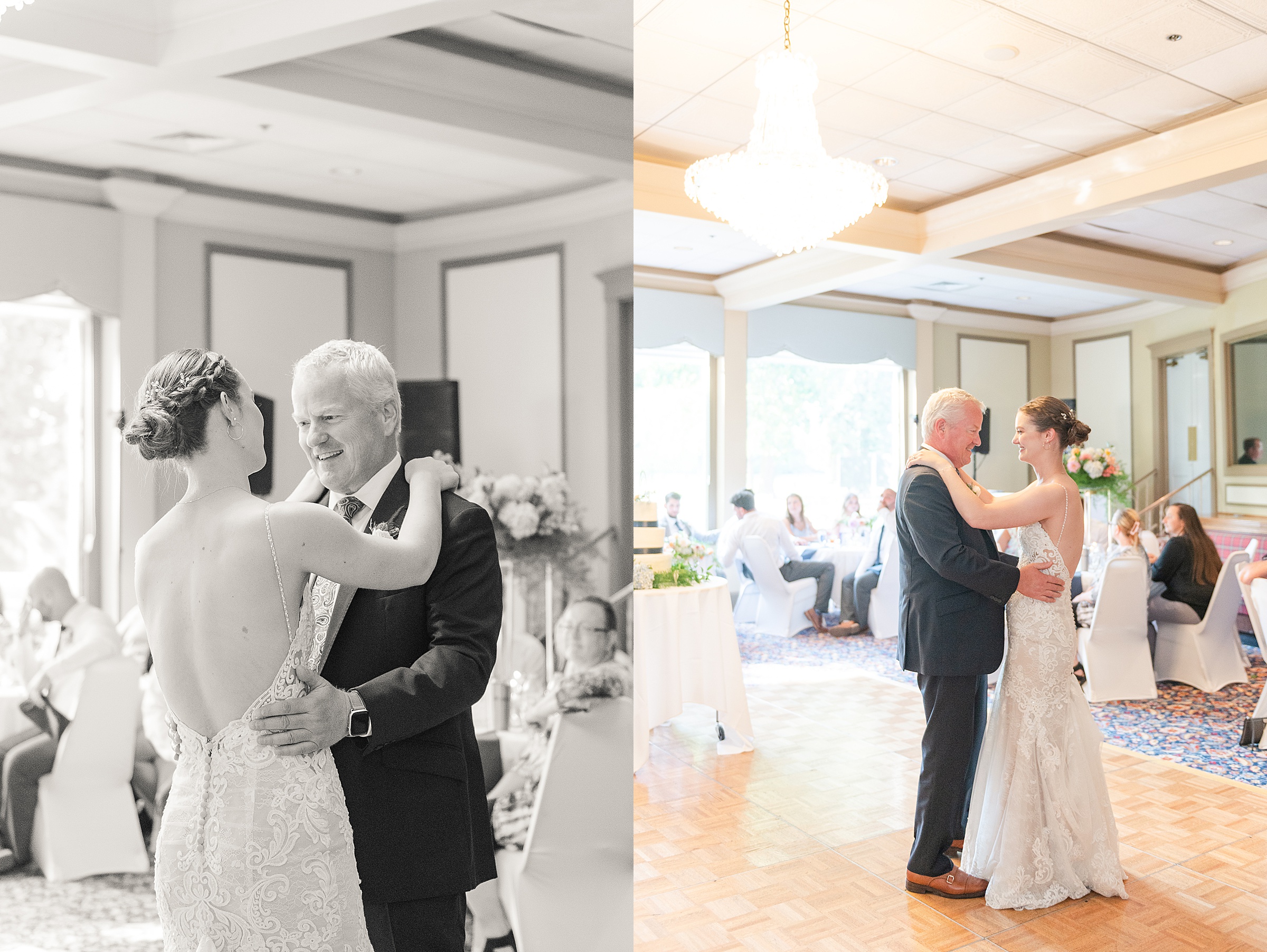 Father Daughter Dance at Reception | Anderson Country Club Wedding, Indiana