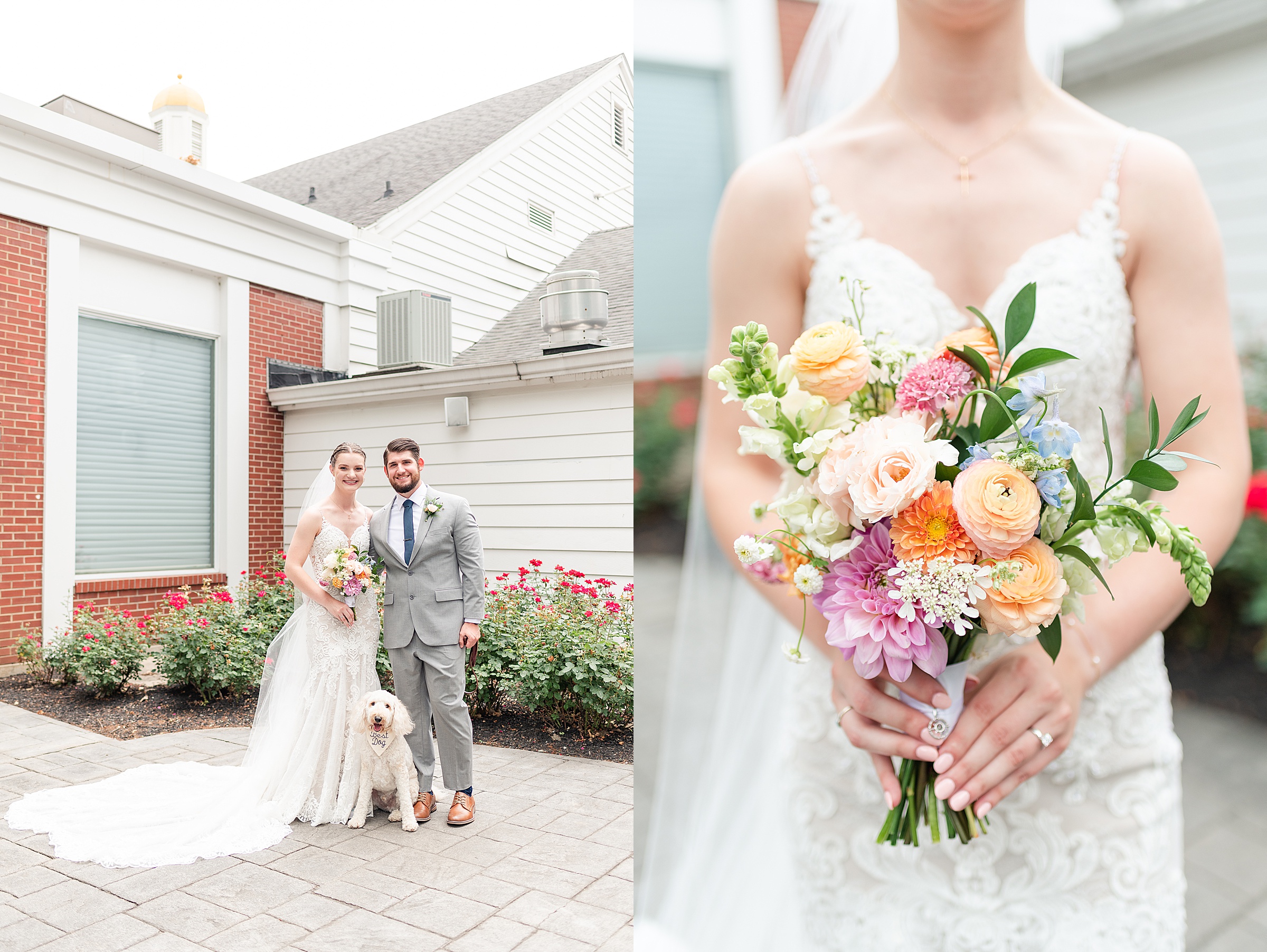 Bride and Groom First Look | Anderson Country Club Wedding, Indiana