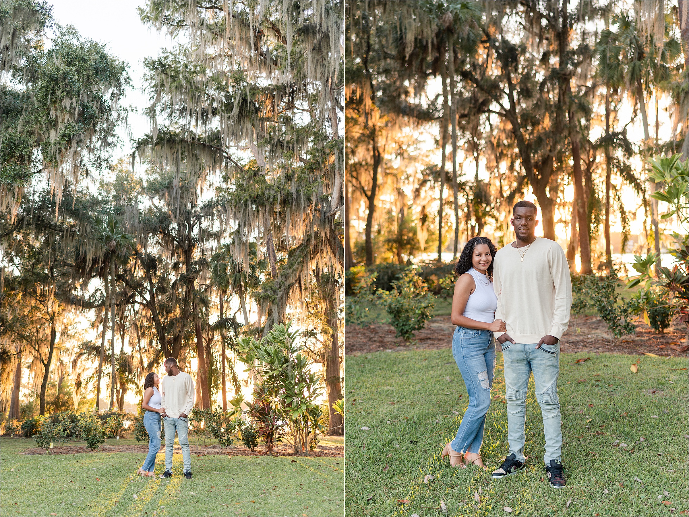 Kraft Azalea Gardens Engagement Photos | Downtown Winter Park, FL Couples Session