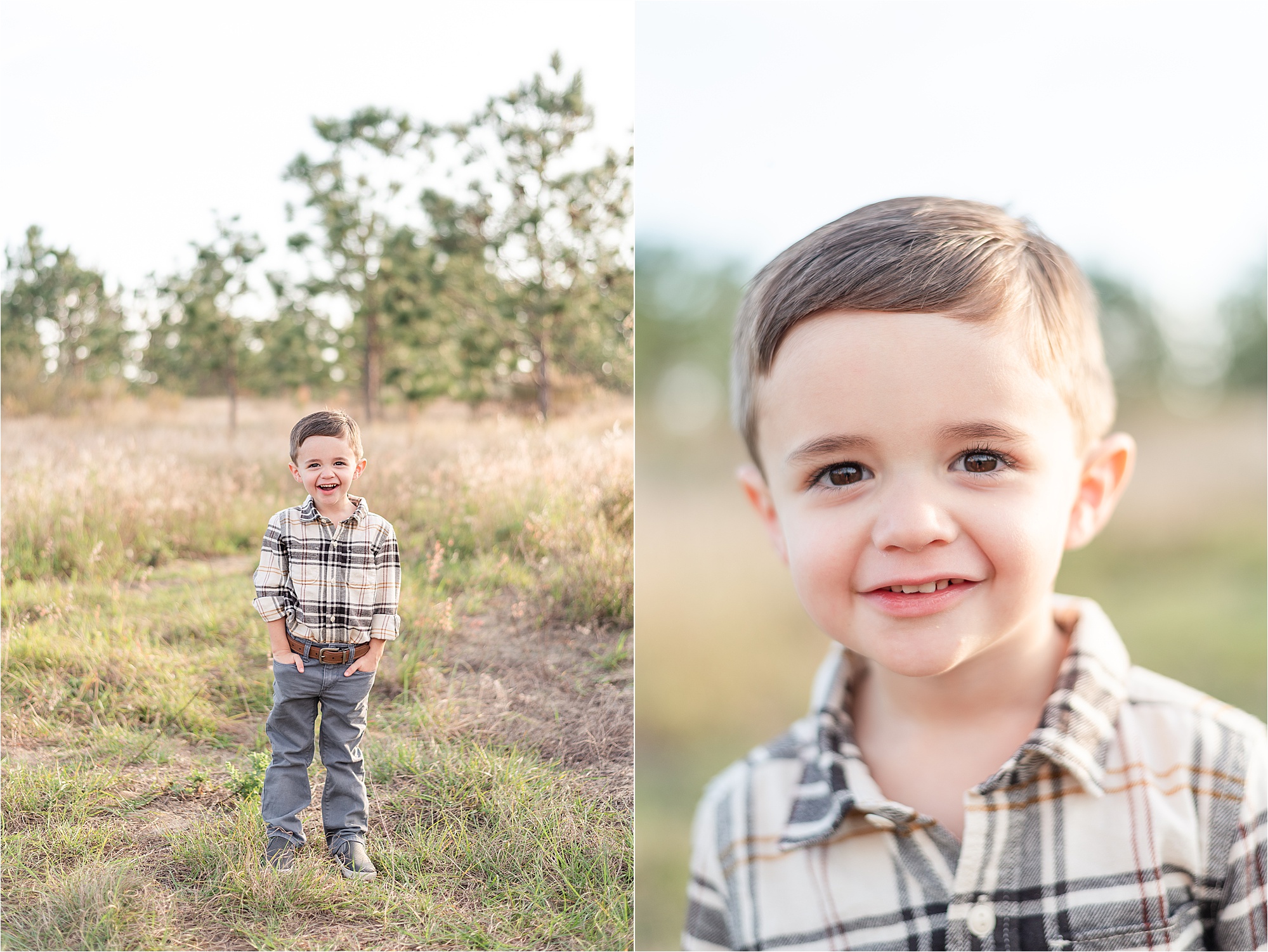 Photo of 4 year old boy during family photos