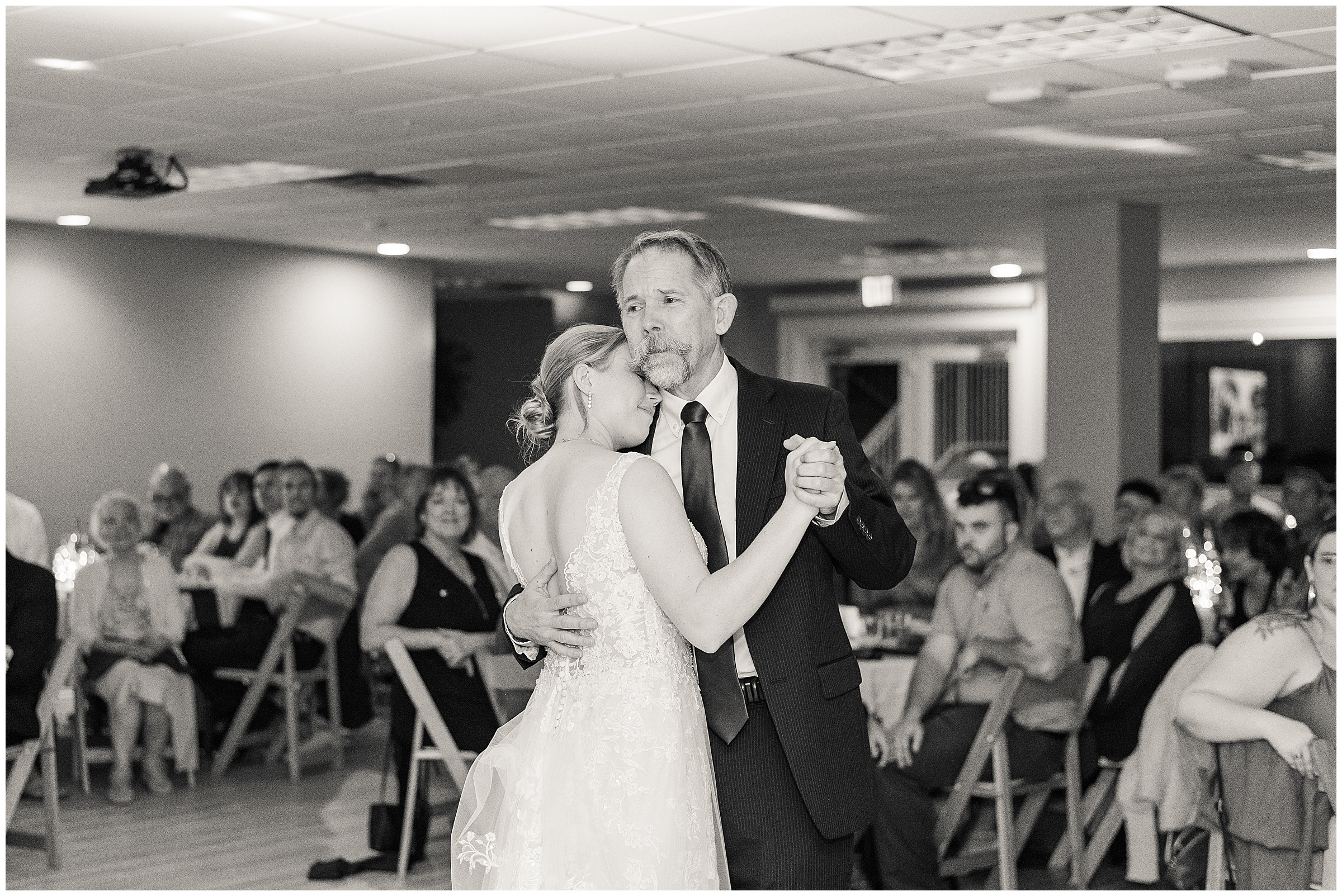 Father daughter dance at Tampa Bay Watch Wedding in Tierra Verde, FL