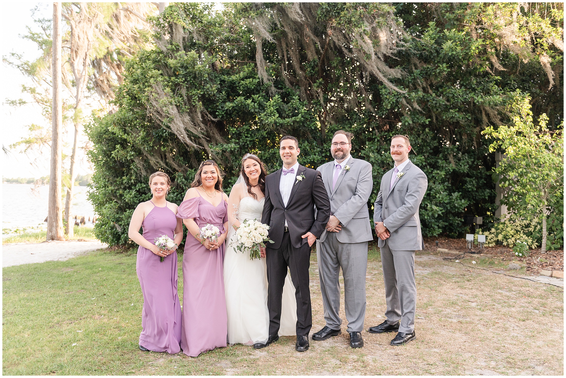 Bridal party photos at a Paradise Cove Wedding in Orlando, FL