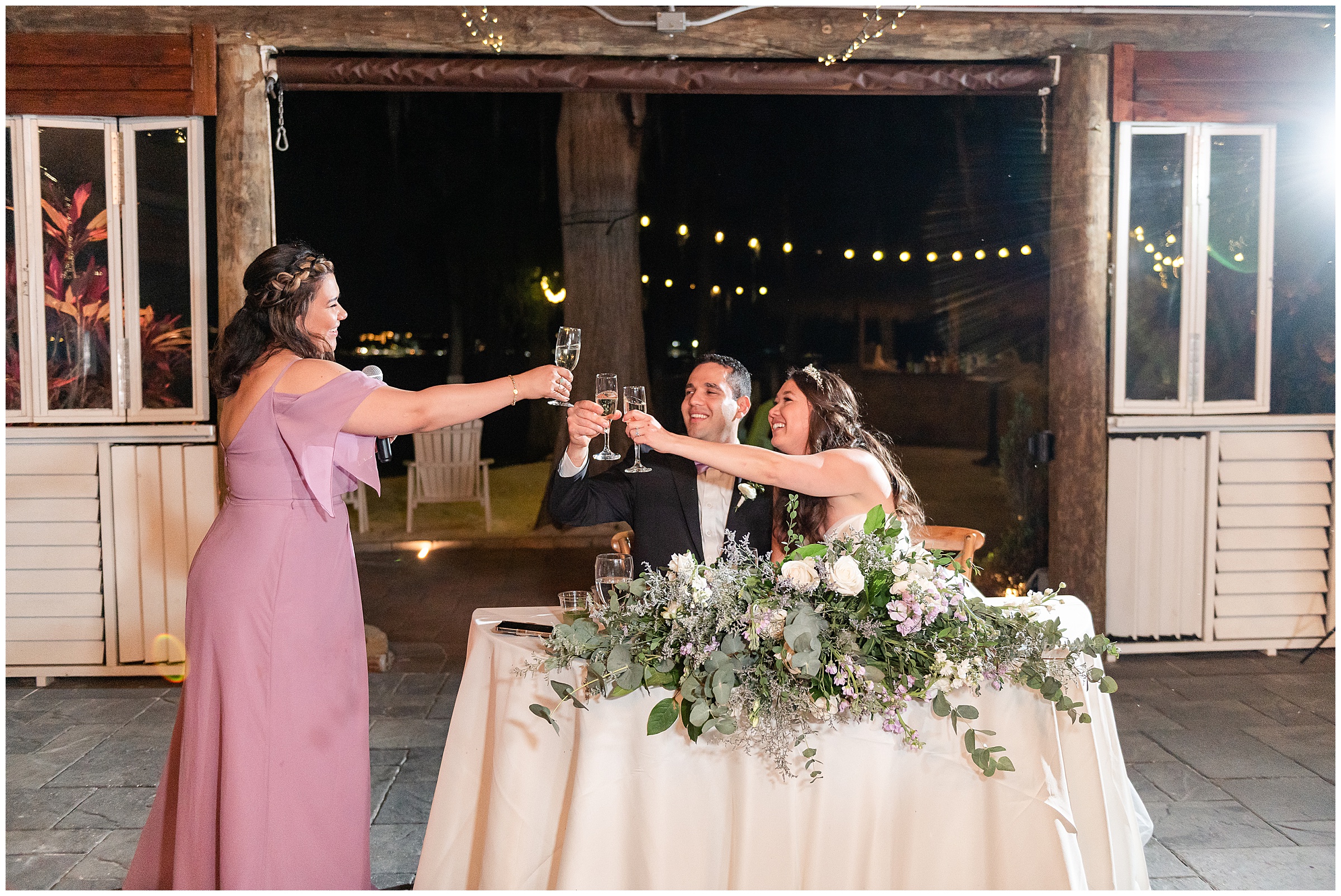 Speeches during a Paradise Cove Wedding in Orlando, FL