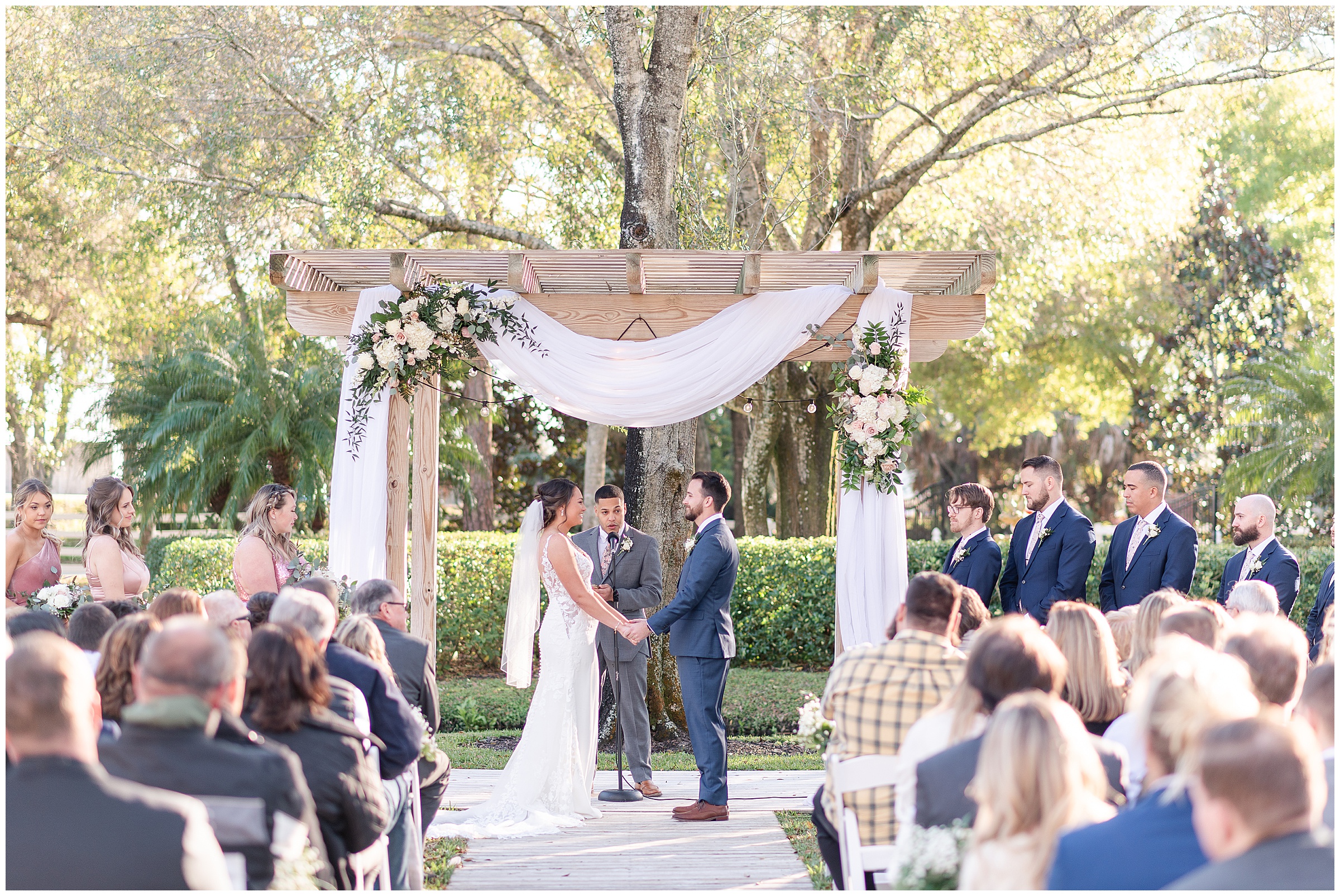 Ceremony location at a Magnolia Manor Wedding in Vero Beach