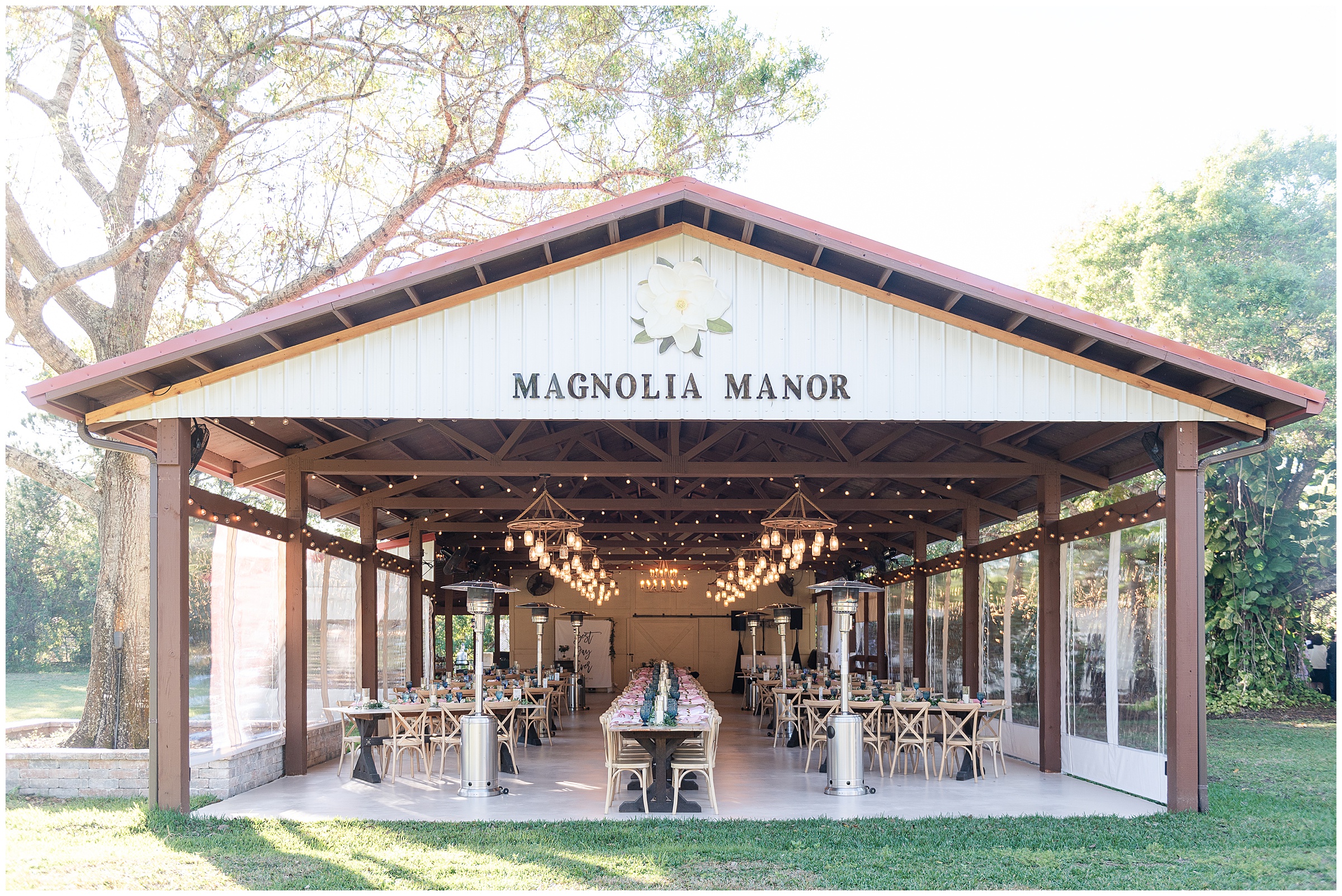 Magnolia Manor Wedding reception area in Vero Beach, Florida