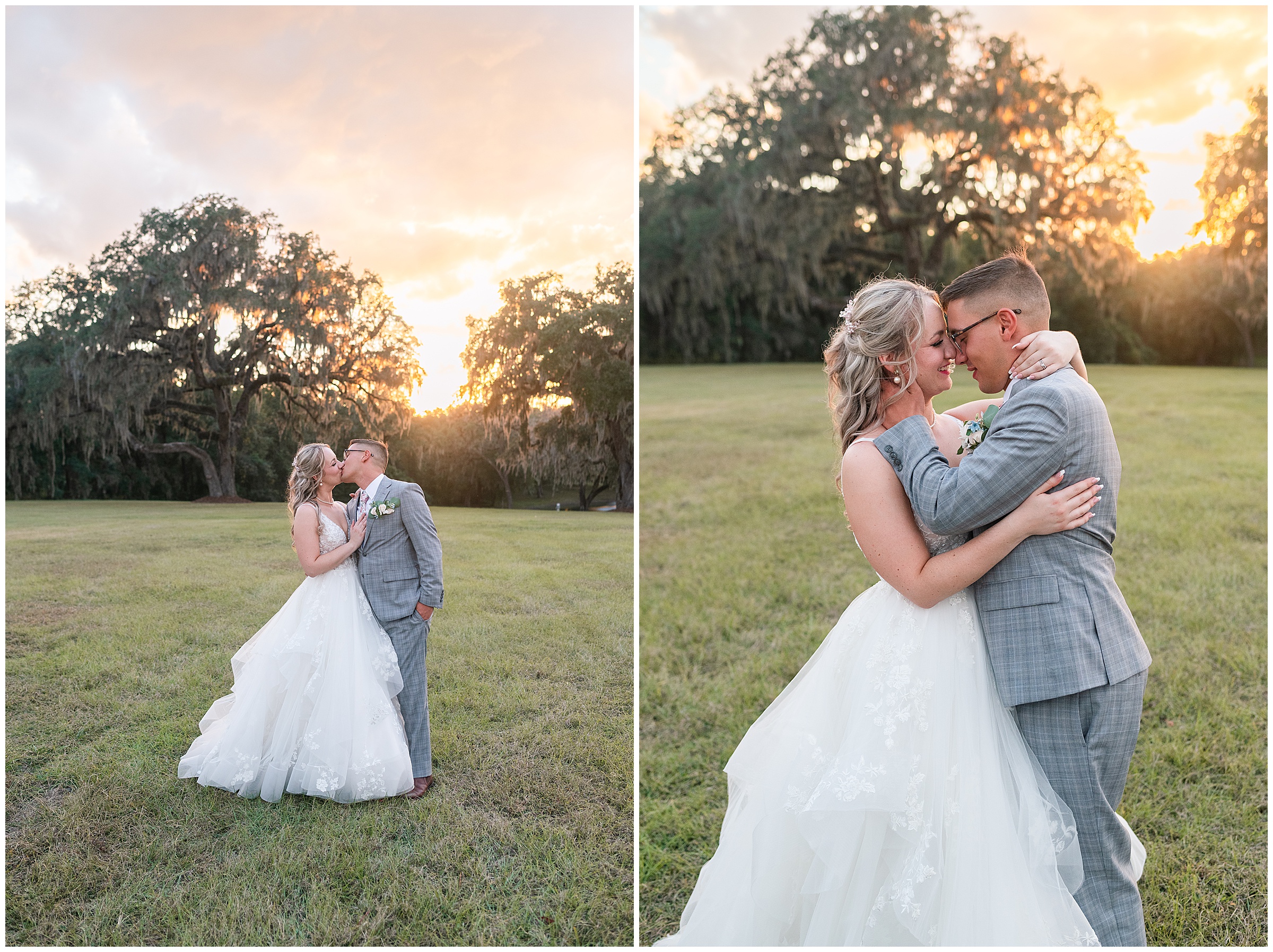 Bride and Groom Sunset Photos at Protea Weddings & Events | Ocala, FL