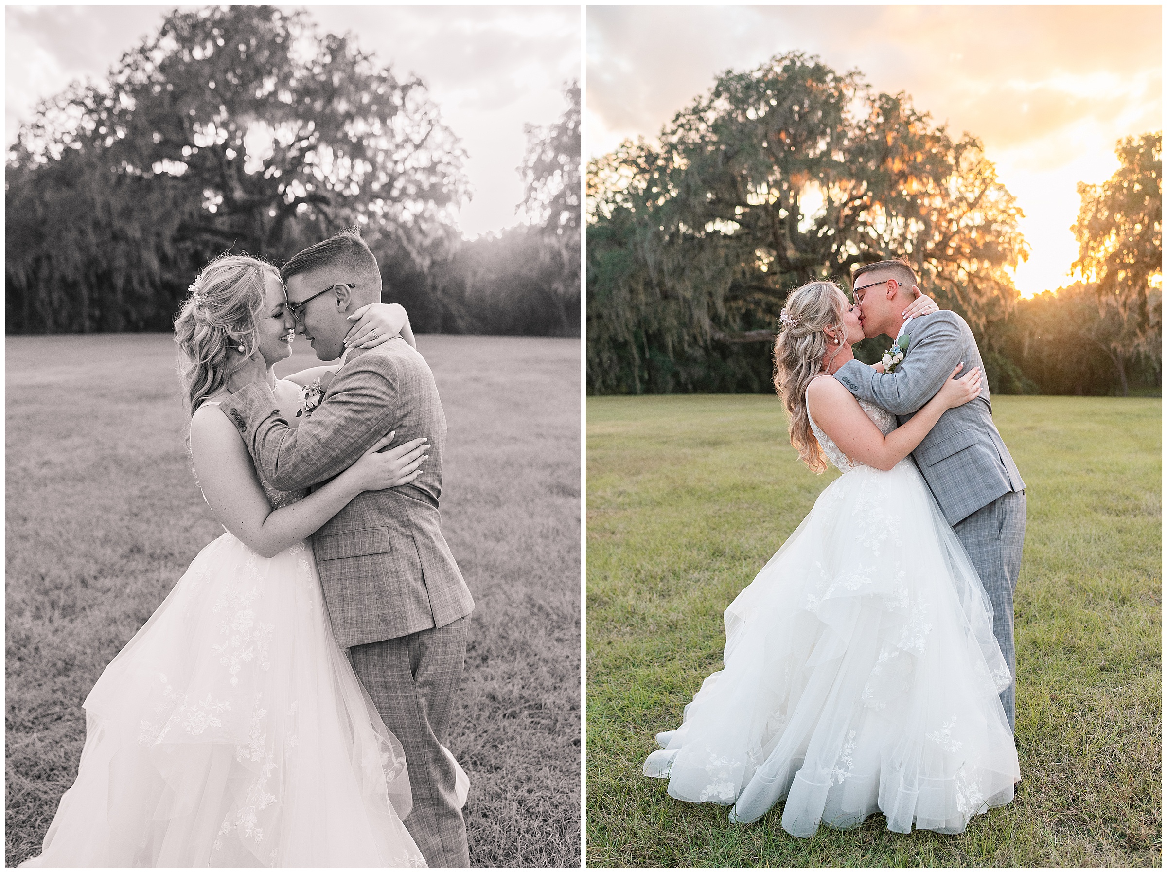 Bride and Groom Sunset Photos at Protea Weddings & Events | Ocala, FL