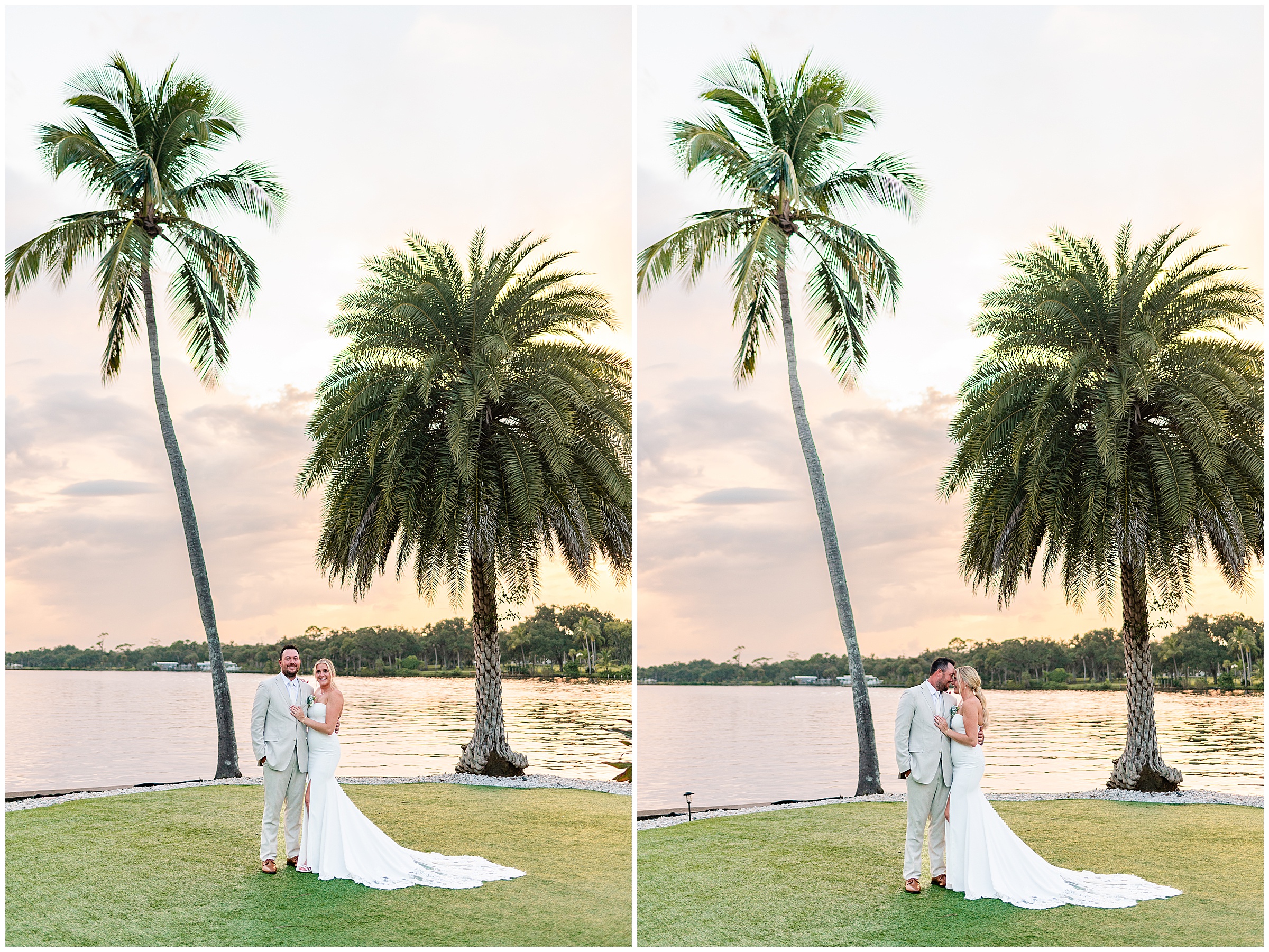 Grace River Island Resort Wedding - Bride and Groom Sunset Photos