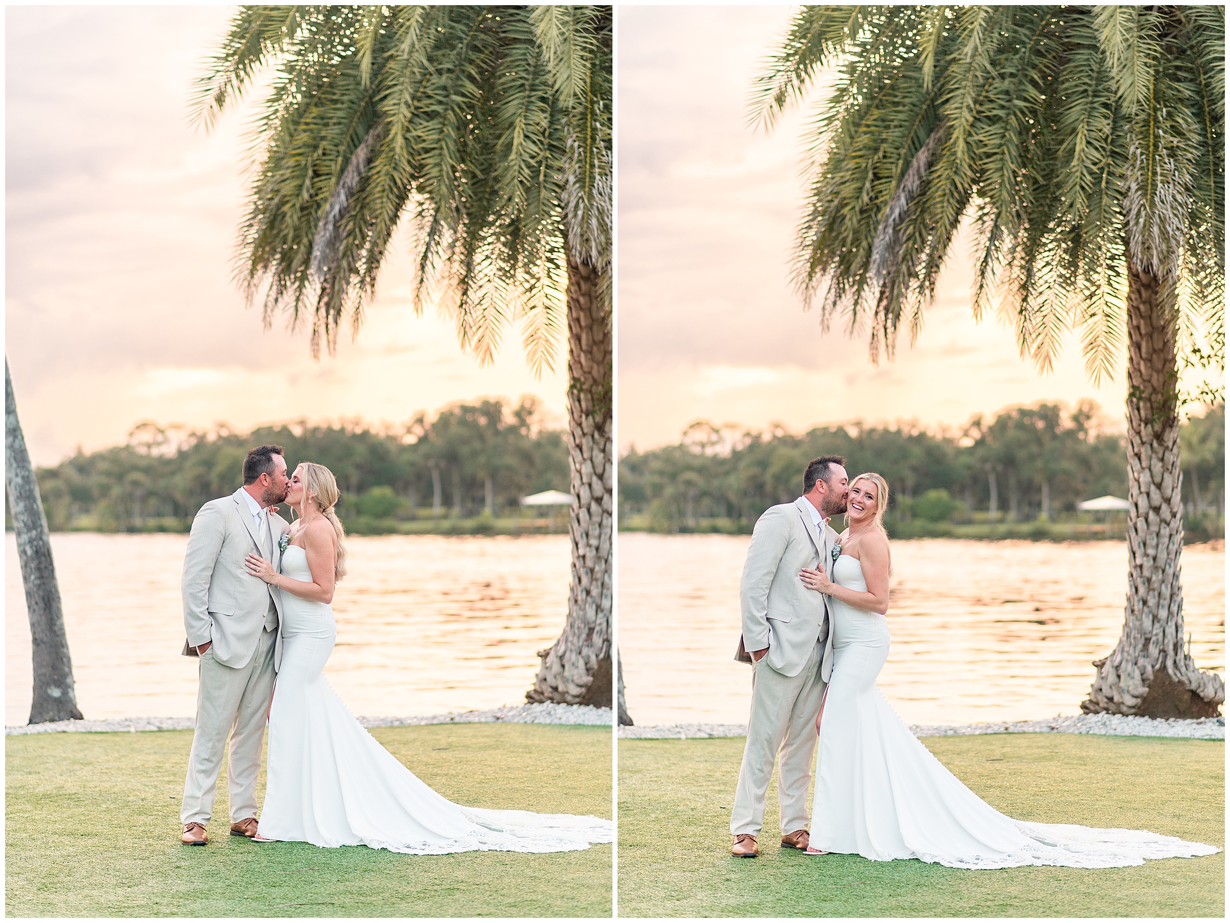 Grace River Island Resort Wedding - Bride and Groom Sunset Photos