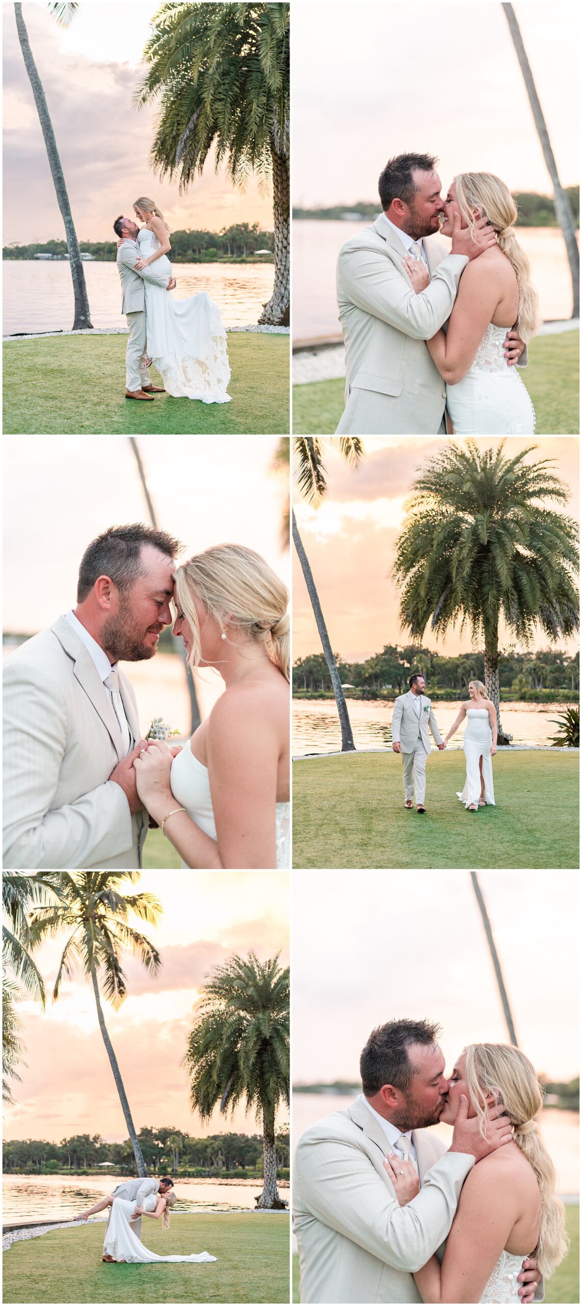 Grace River Island Resort Wedding - Bride and Groom Sunset Photos